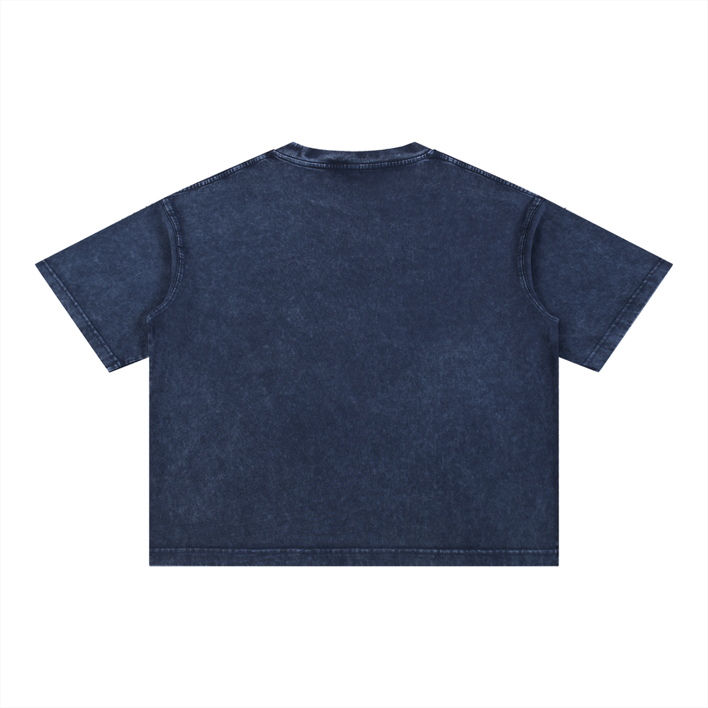 INSANIAC - Mineral Wash Boxy Cotton T-Shirt