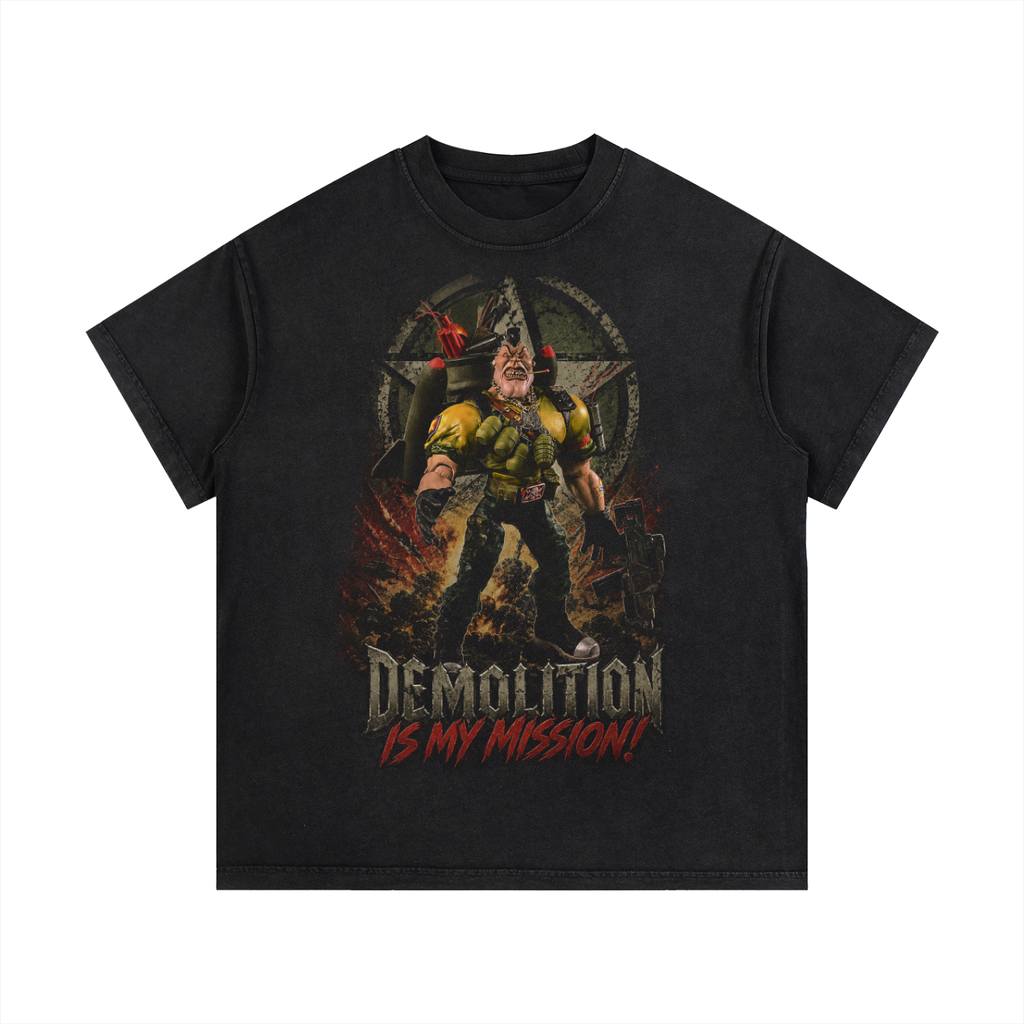 NICK NITRO - Vintage Wash Cotton T-Shirt