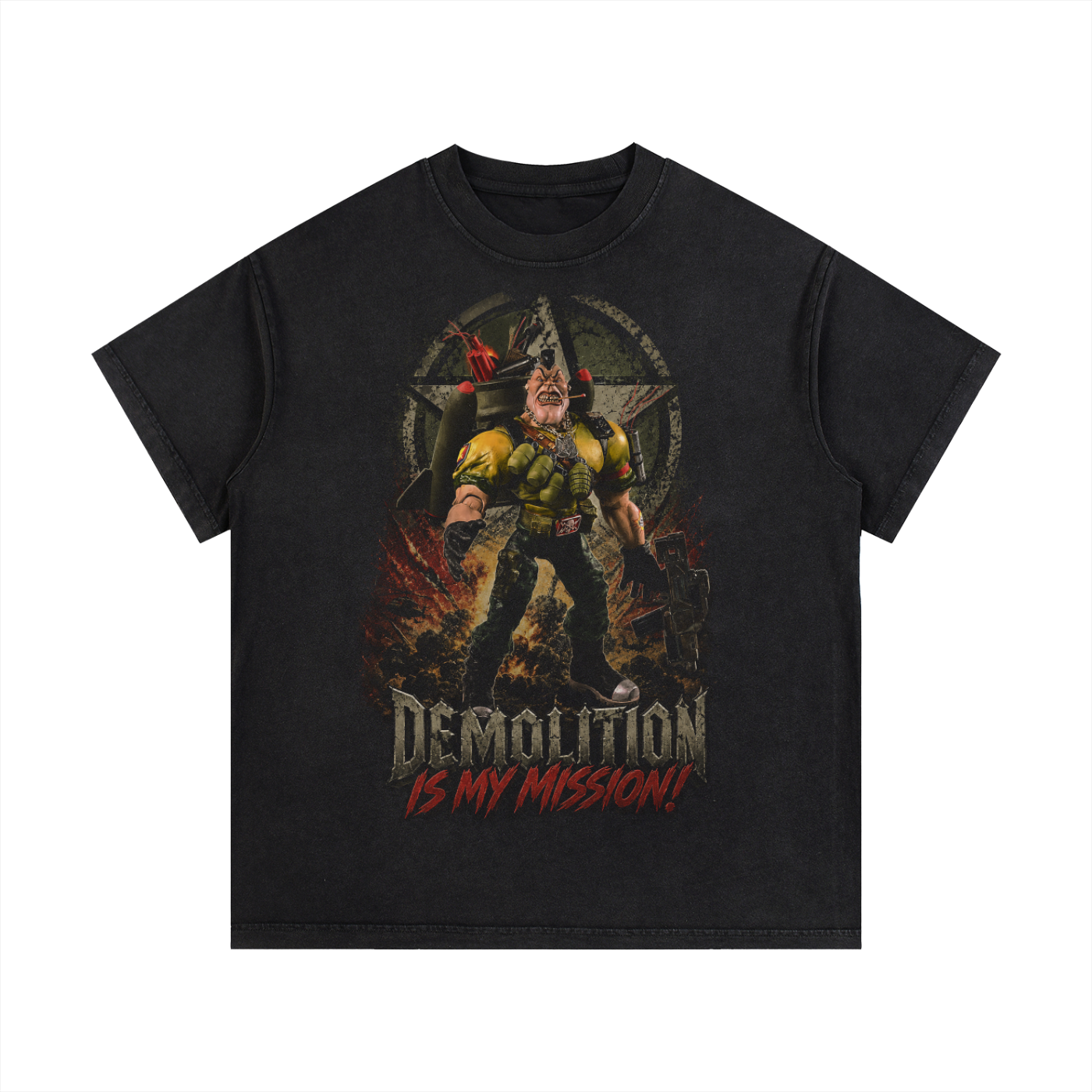 NICK NITRO - Vintage Wash Cotton T-Shirt