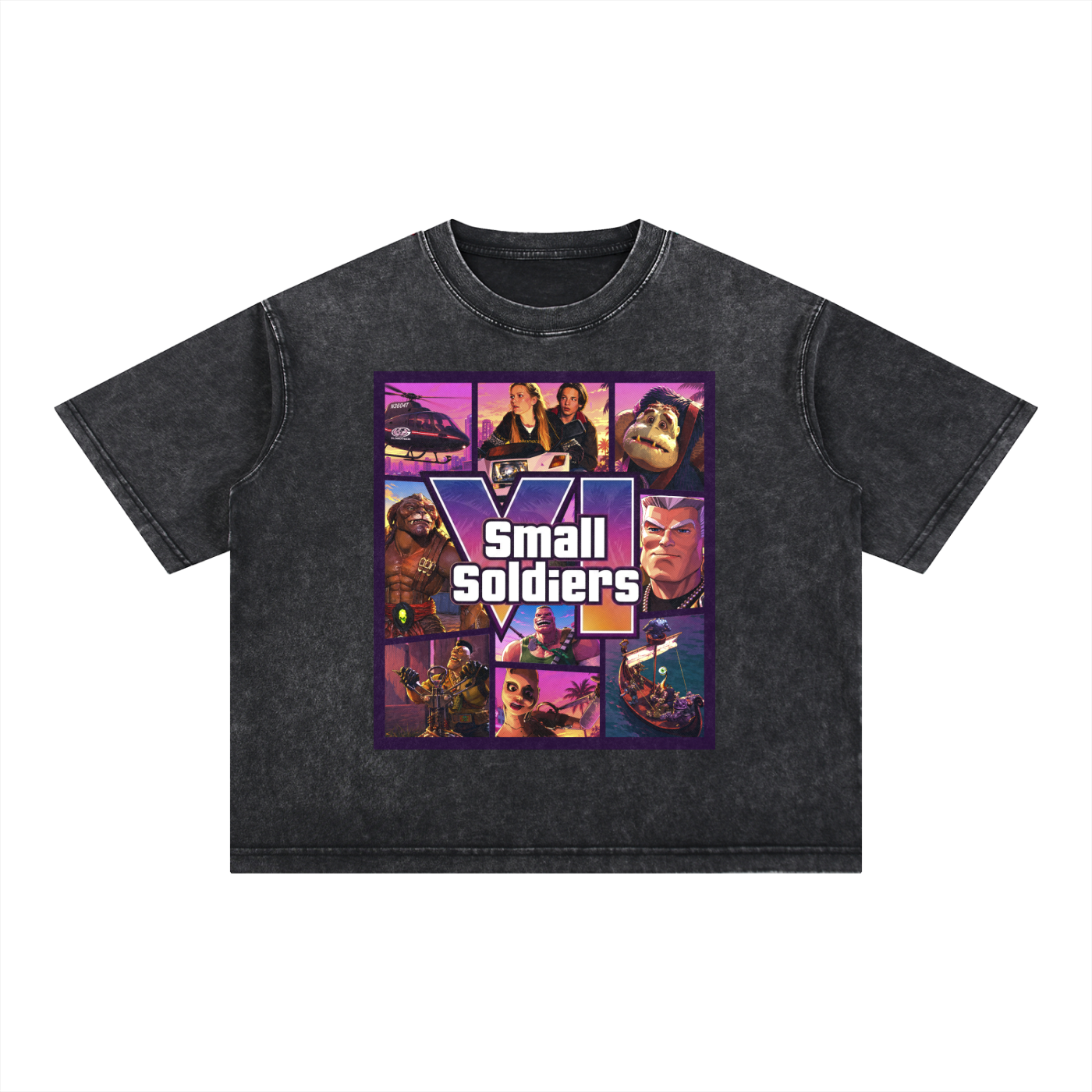 Mineral Wash Boxy Cotton T-Shirt