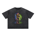 NO MERCY - Mineral Wash Boxy Cotton T-Shirt