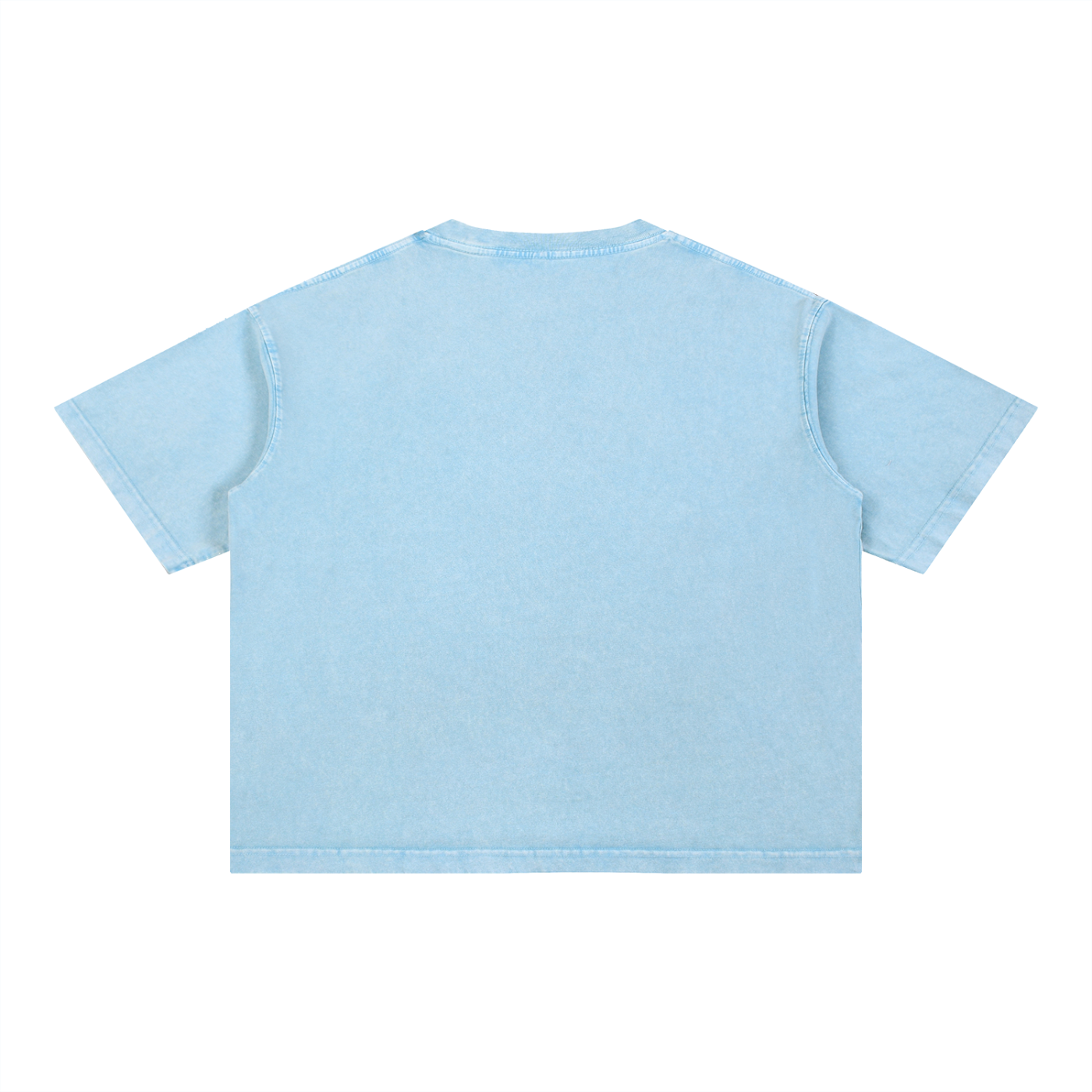 VARIANT ARCH-FIREND LIGHT BLUE - Mineral Wash Boxy Cotton T-Shirt